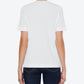 White Cotton Women T-Shirt