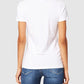 Chic White Designer Tee with Front Brand Motif