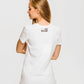 Chic Printed Cotton Tee with Stretch