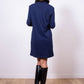 Blue Cotton Women Sweatshirt Dress