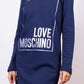 Blue Cotton Women Sweatshirt Dress