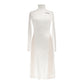 Beige Polyester Women Dress
