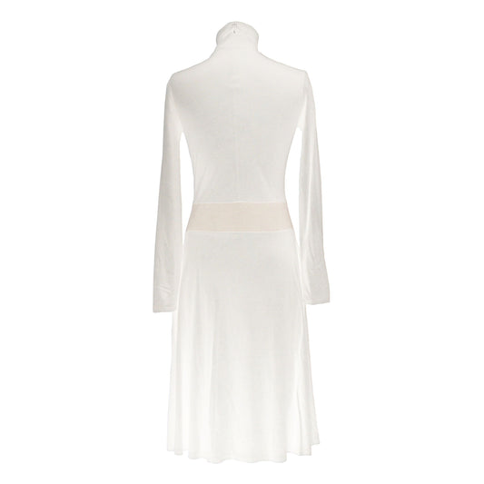 Beige Polyester Women Dress