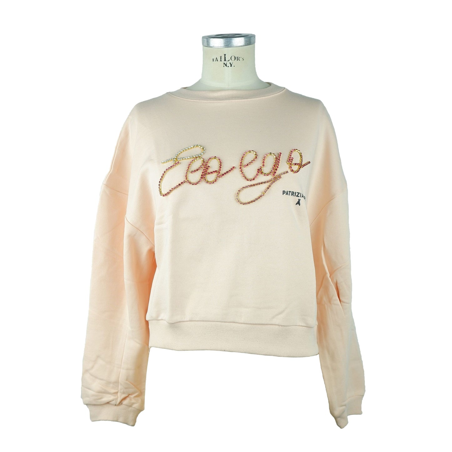 Pink Cotton Women Sweatshirt