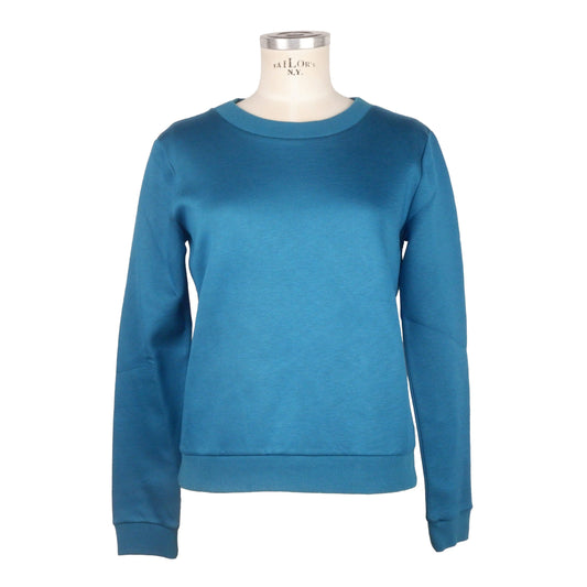 Blue Viscose Women Sweater