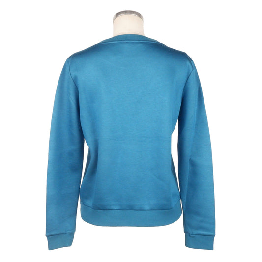 Blue Viscose Women Sweater