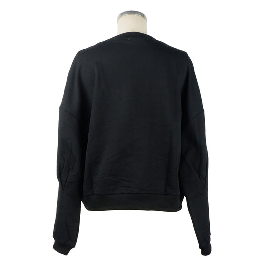 Black Cotton Women Sweater