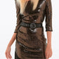 Elegant Asymmetrical Sequin Dress