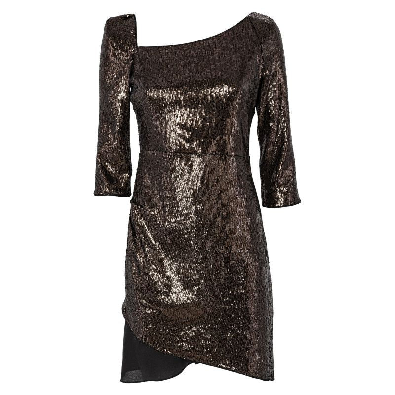 Elegant Asymmetrical Sequin Dress