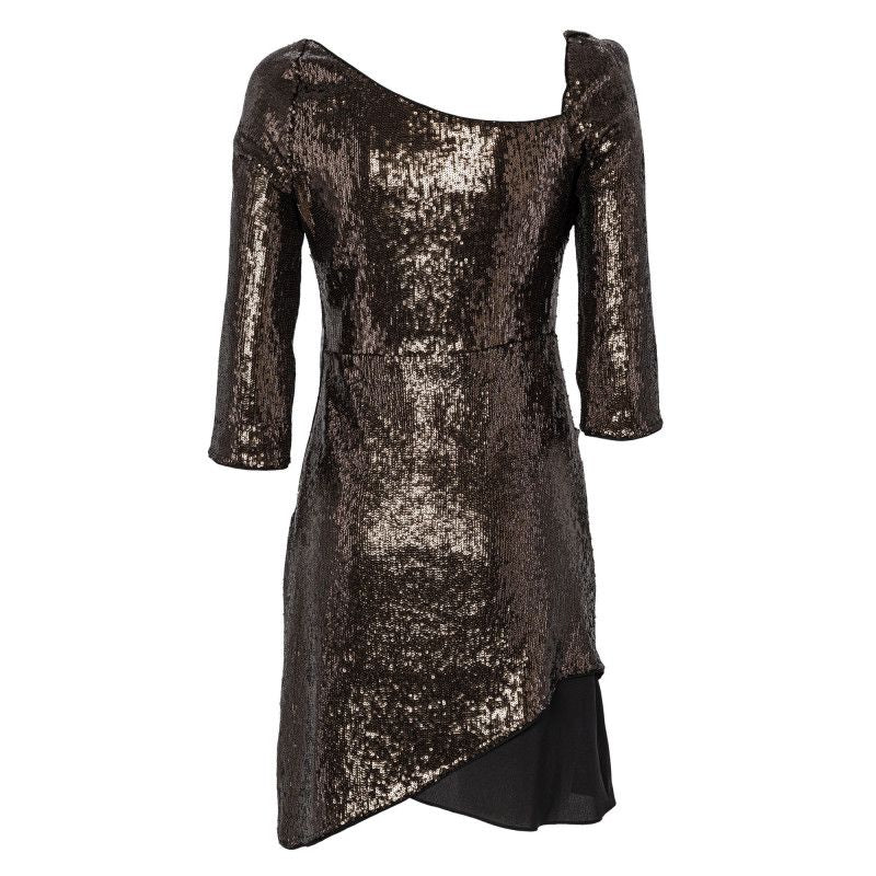 Elegant Asymmetrical Sequin Dress
