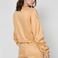 Chic Yellow Long Sleeve Crewneck Sweatshirt