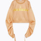 Chic Yellow Long Sleeve Crewneck Sweatshirt