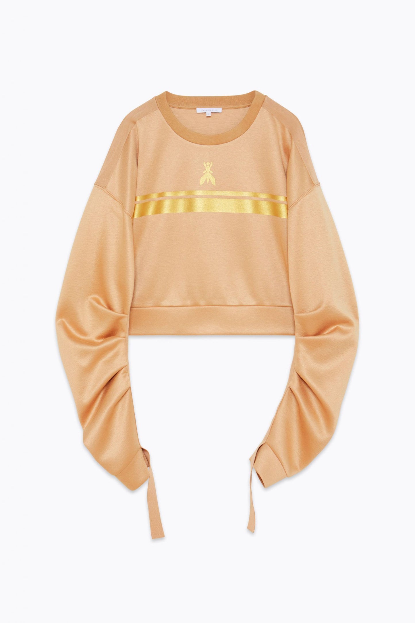 Chic Yellow Long Sleeve Crewneck Sweatshirt