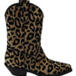 Gold Black Western-Inspired Luxe Boots