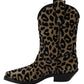 Gold Black Western-Inspired Luxe Boots