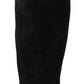 Elegant Knee High Suede Leather Boots