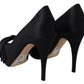 Elegant Satin Silk Open Toe Heels