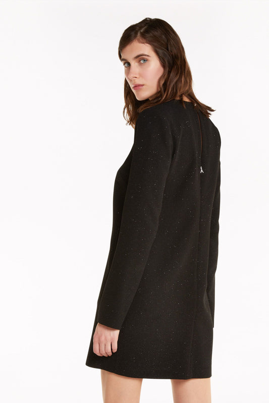 Black Polyester Women Dress