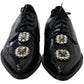 Crystal Embellished Derby Dress Shoes