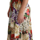 Elegant One-Shoulder Floral Silk Maxi Dress