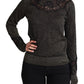 Elegant Gold and Black Lurex Pullover