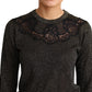 Elegant Gold and Black Lurex Pullover