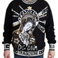 Embroidered Motive Crewneck Sweater