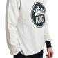 Royal Crown Crewneck Sweater in White