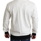 Royal Crown Crewneck Sweater in White