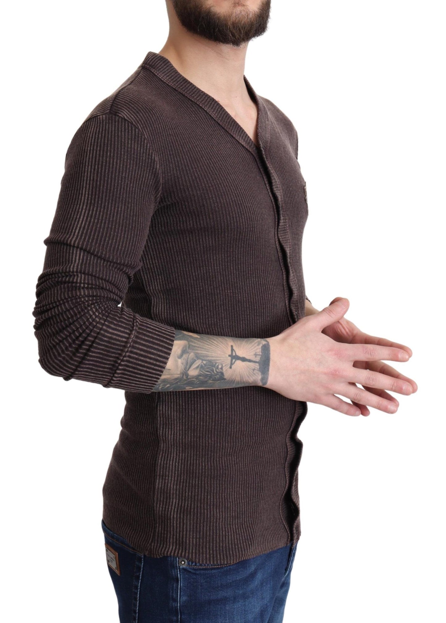 Chic V-Neck Wool Blend Cardigan Sweater