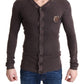 Chic V-Neck Wool Blend Cardigan Sweater
