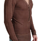 Elegant V-Neck Cardigan in Subtle Pink