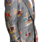 Elegant Multicolor Silk Blazer Jacket