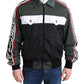 Multicolor Zip-Up Bomber Jacket