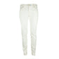 White Cotton Stretch Women Jean