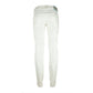 White Cotton Stretch Women Jean