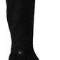 Elegant Black Suede Vally Boots