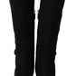 Elegant Black Suede Vally Boots
