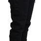 Black Polyester Neoprene Jogger Trouser Pants