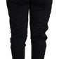 Black Polyester Neoprene Jogger Trouser Pants