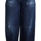 Embellished Wide-Leg High-Waist Denim Jeans