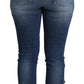Embellished High Waist Skinny Denim Jeans