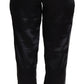 Elegant High-Waisted Silk Trousers