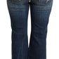 Sequin-Embellished Cropped Denim Jeans