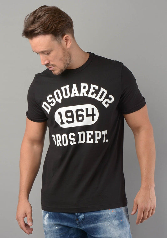 Black Cotton Men T-Shirt