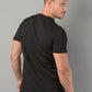 Black Cotton Men T-Shirt