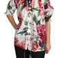 Vibrant Peony Print Cotton Top
