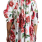 Vibrant Peony Print Cotton Top