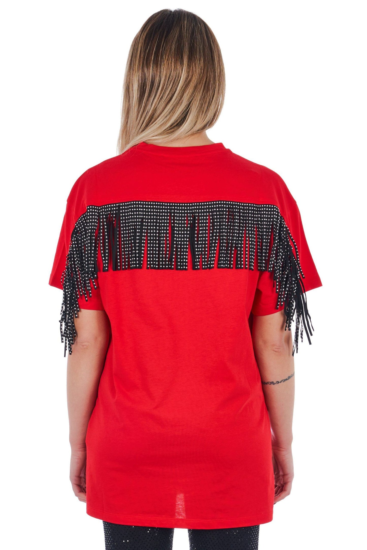 Red Cotton Women T-Shirt