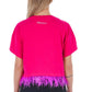 Pink Cotton Women T-Shirt